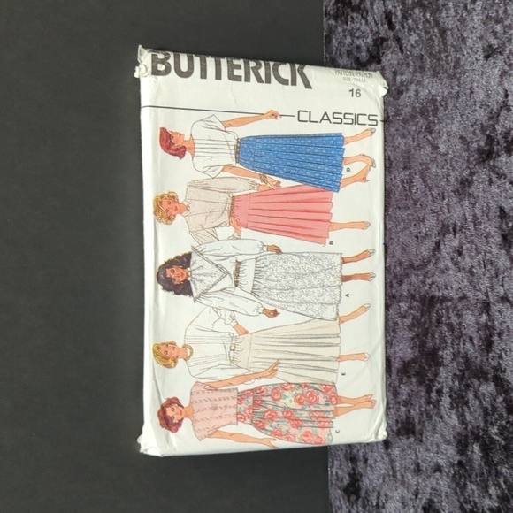 Butterick Classics 3774 Unused/Uncut Sewing Skirt Pattern Size 16 - Picture 1 of 4